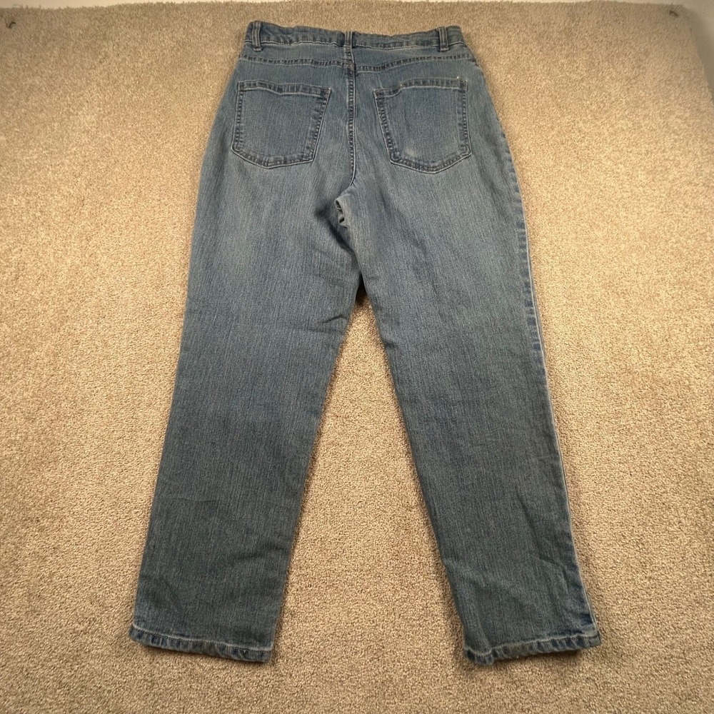 No Boundaries Women Blue High Rise Mom Jeans Size 9 Medium Wash Stretch Denim - Picture 5 of 8